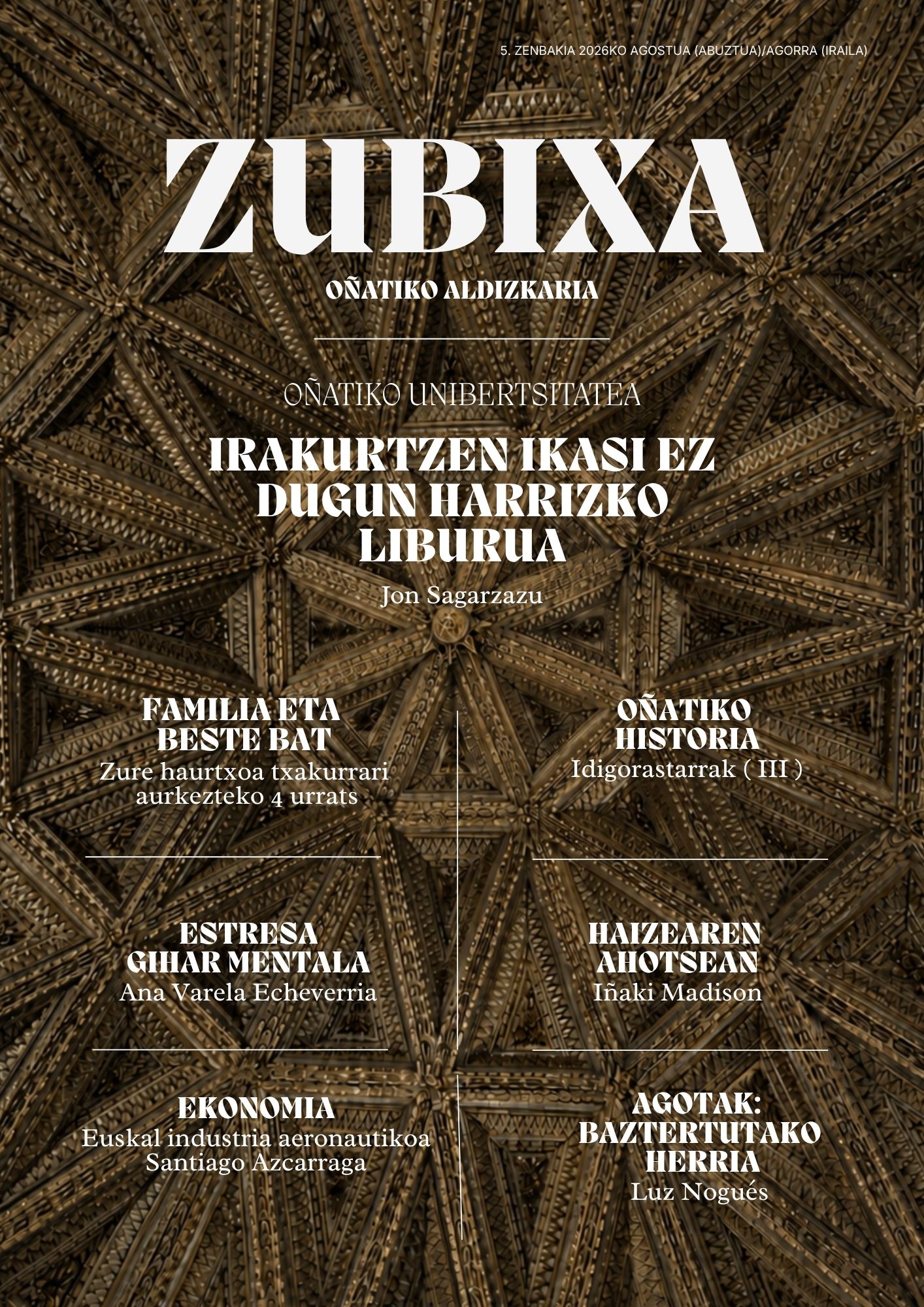 Portada - Revista Zubixa 5